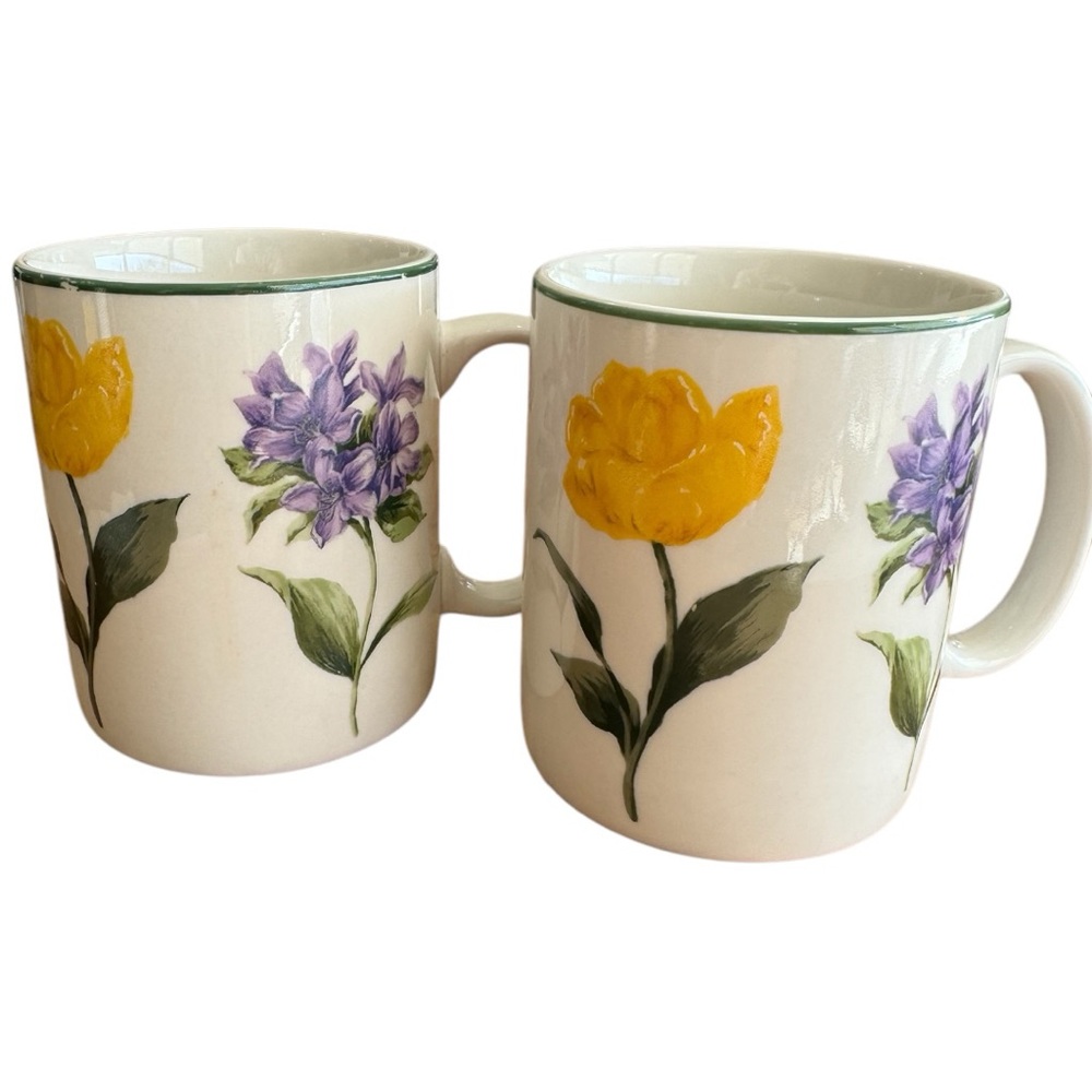 Tabletops Unlimited Garden Delights Mugs Set